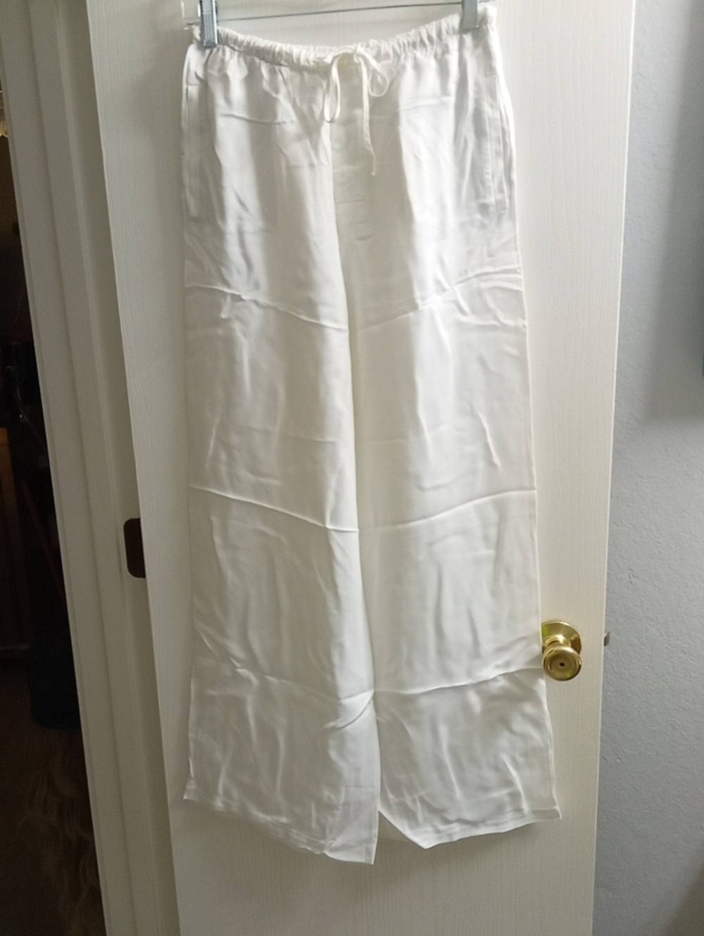 White Wide Leg Pants